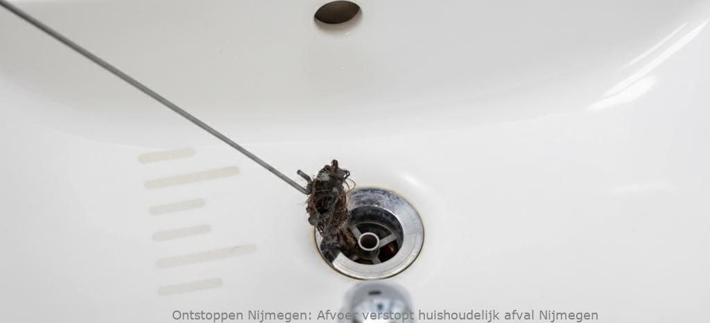 Afvoer verstopt huishoudelijk afval Nijmegen