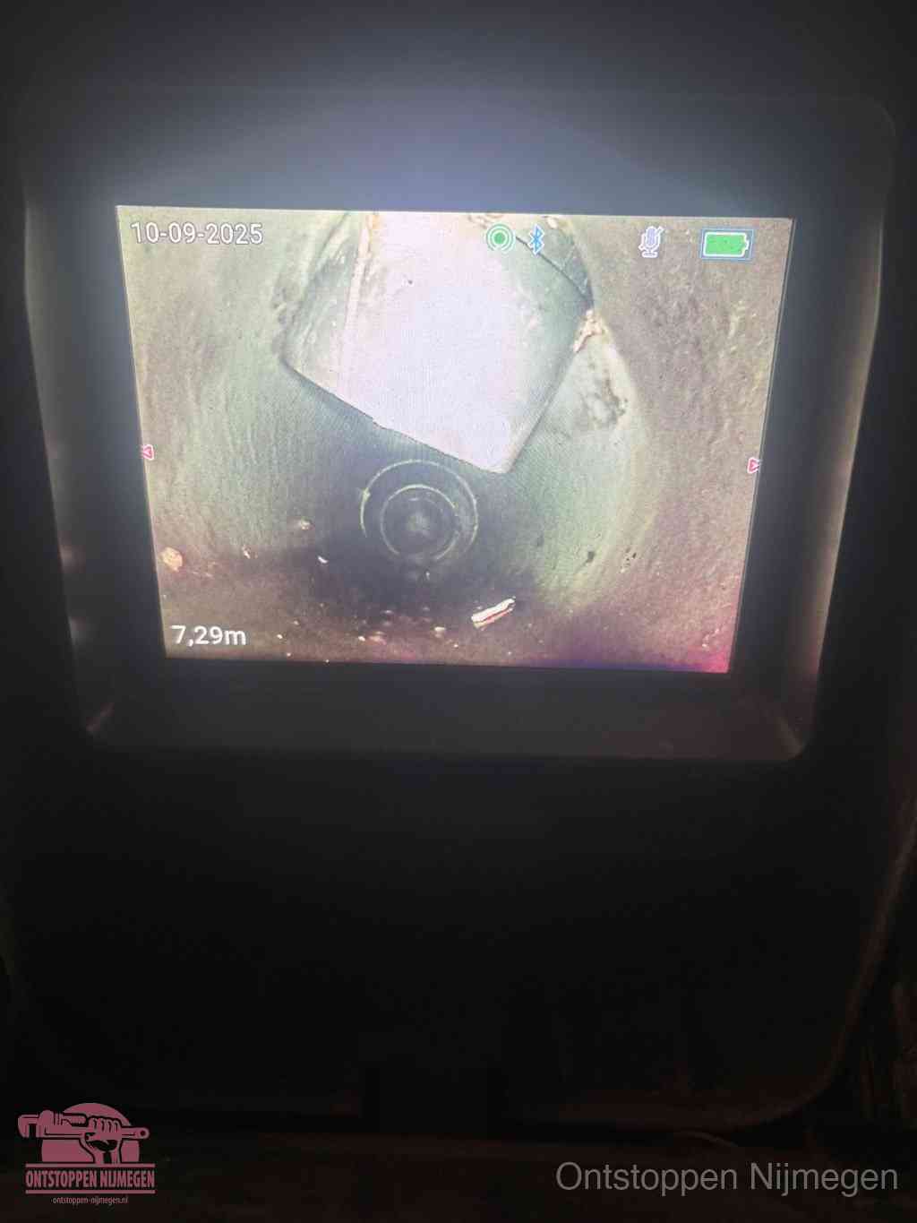 Rioolverzakking camerabeeld in Nijmegen
